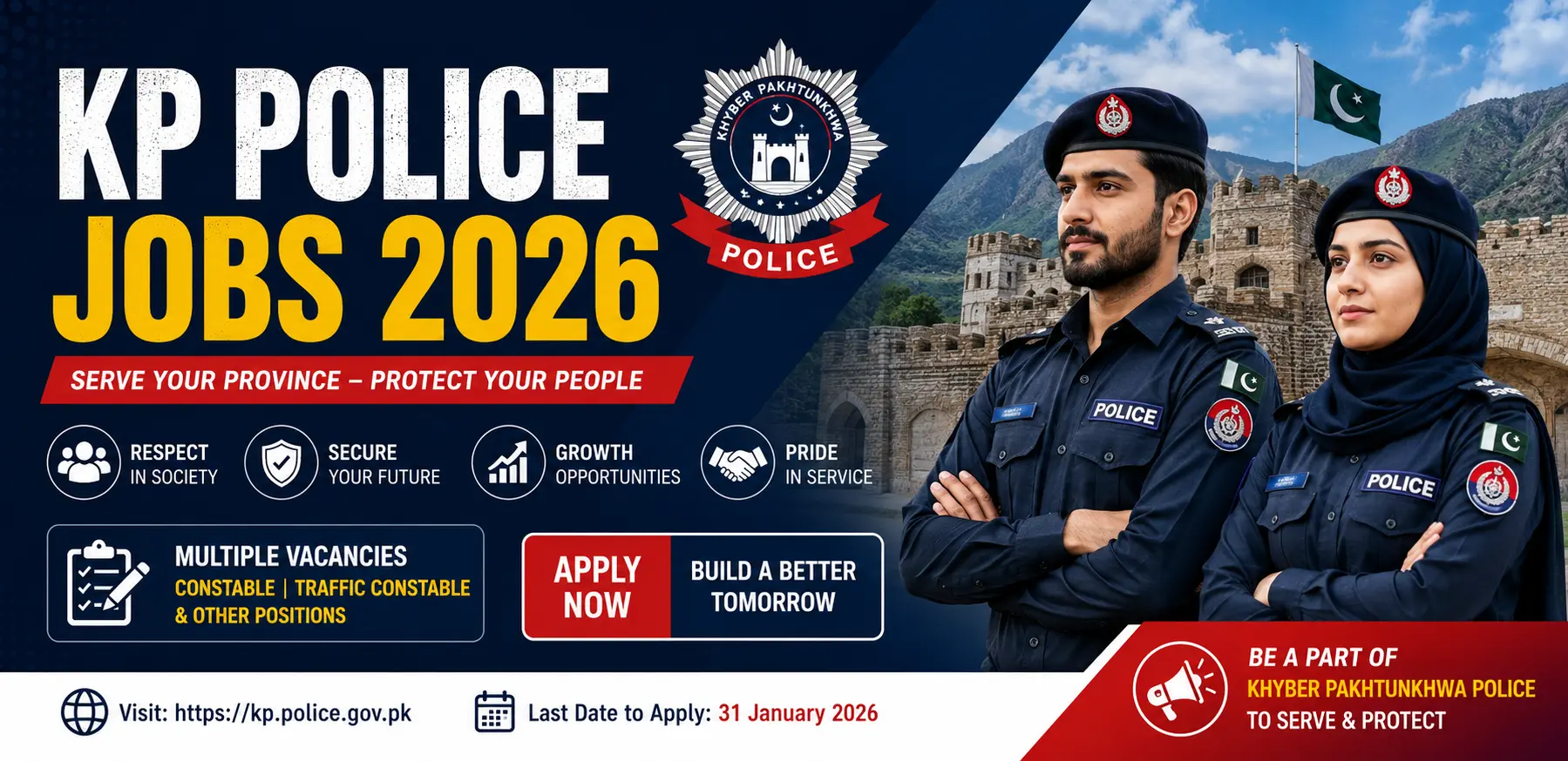 KP Police Jobs 2026 Latest Khyber Pakhtunkhwa Police Recruitment