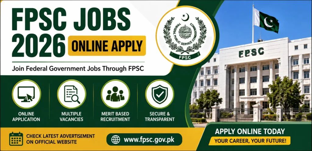 FPSC Jobs 2026 Online Apply Latest Vacancies
