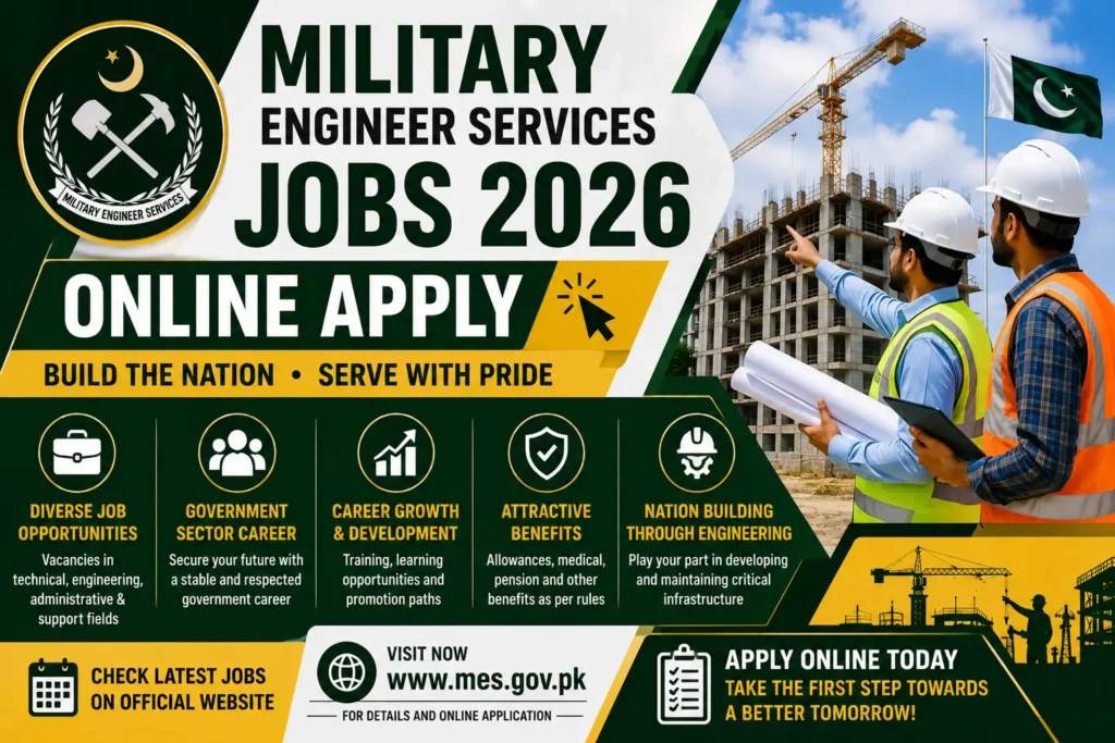 Military Engineering Services Jobs 2026 Online Apply