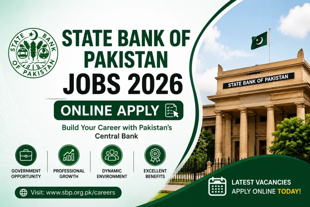 State Bank Of Pakistan Jobs 2026 Online Apply