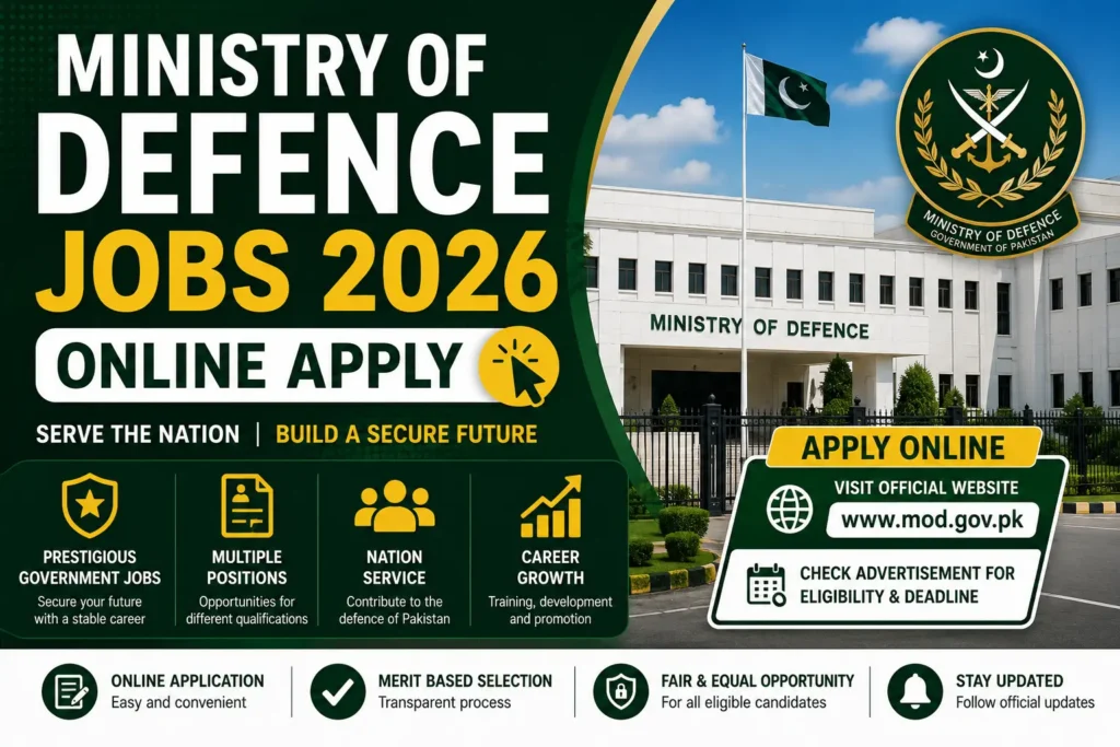 Best Ministry of Defence Jobs 2026 Online Apply Guide