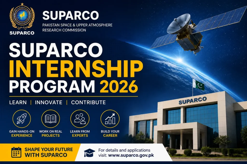 SUPARCO Internship Program 2026 Apply Online Now