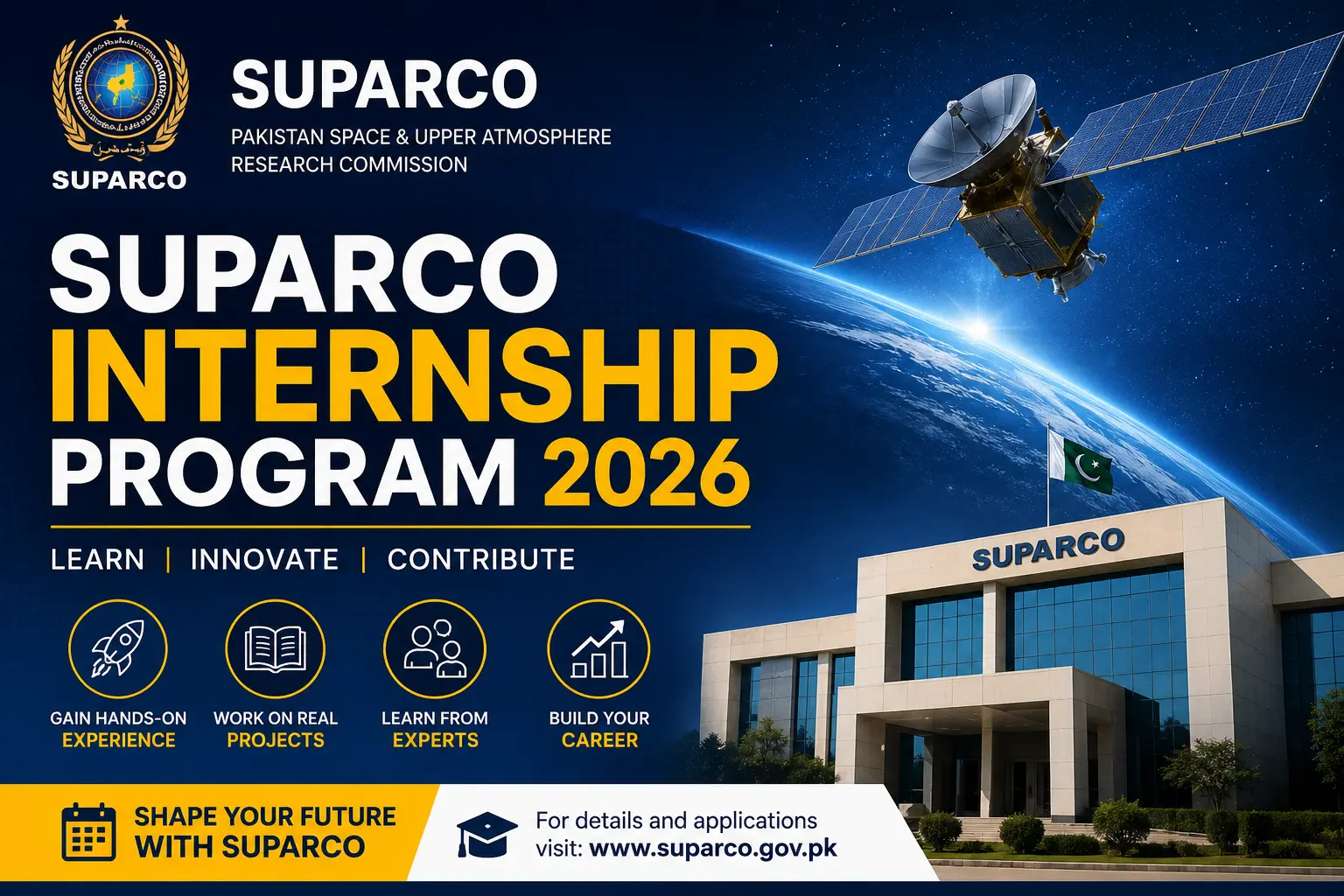 SUPARCO Internship Program 2026 Apply Online Now
