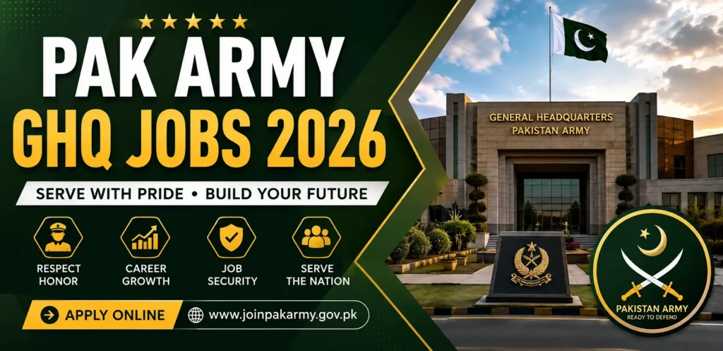 Pak Army GHQ Jobs 2026 Apply Online Latest Recruitment Guide
