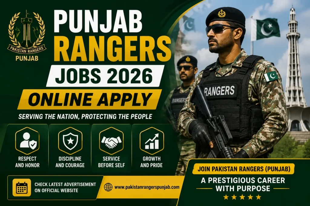 Punjab Rangers Jobs 2026 Online Apply Latest Recruitment