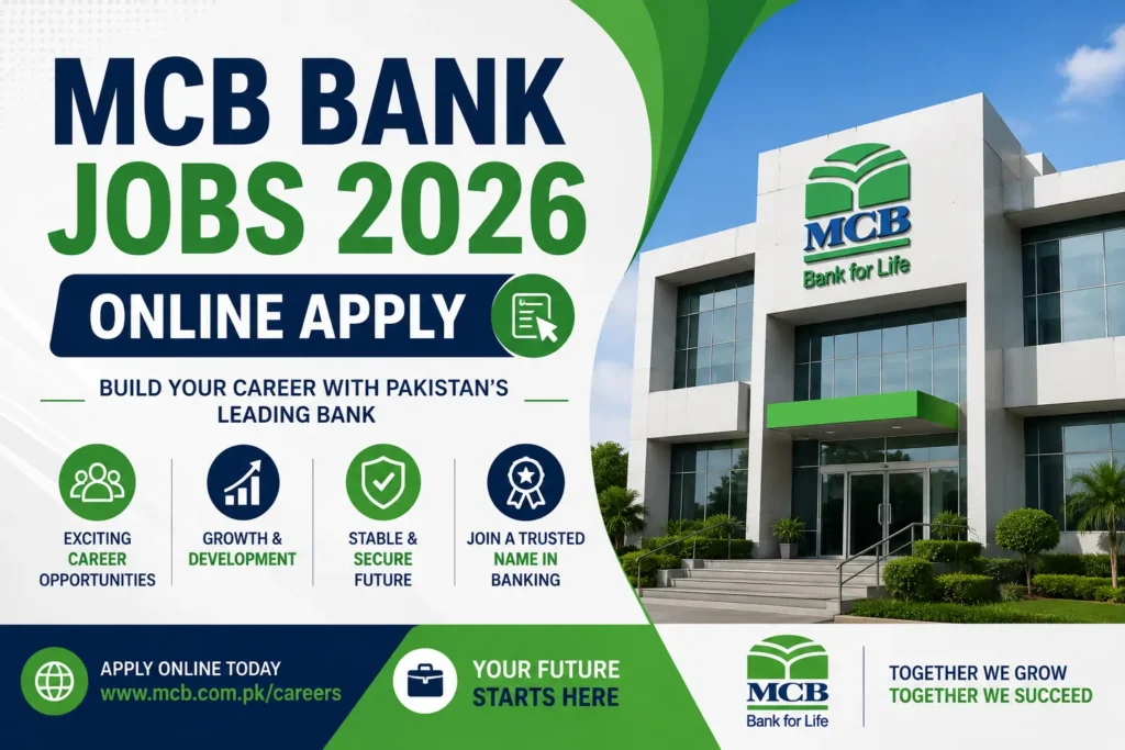 MCB Bank Jobs 2026 Online Apply Latest Careers