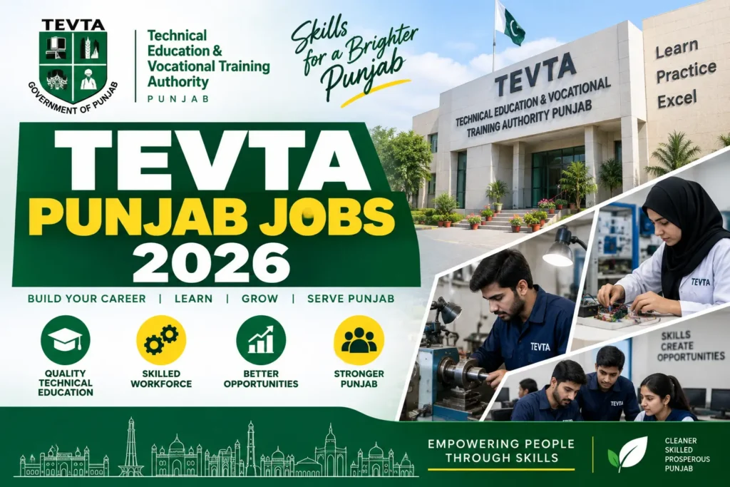 Best TEVTA Punjab Jobs 2026 – Latest Vacancies