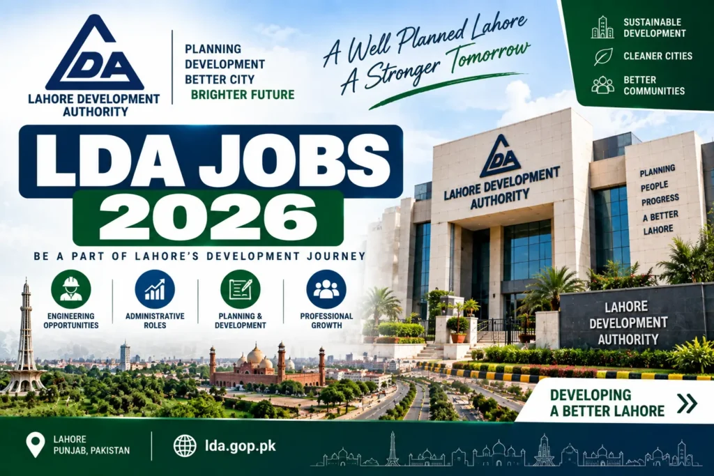 LDA Jobs 2026 – Lahore Development Authority