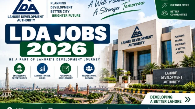LDA Jobs 2026 – Lahore Development Authority