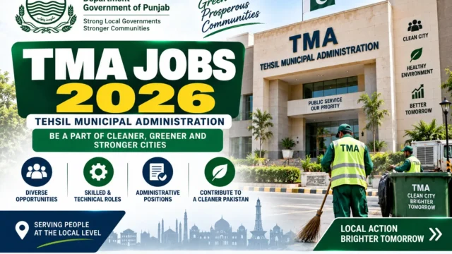 TMA Jobs 2026 – Tehsil Municipal Administration