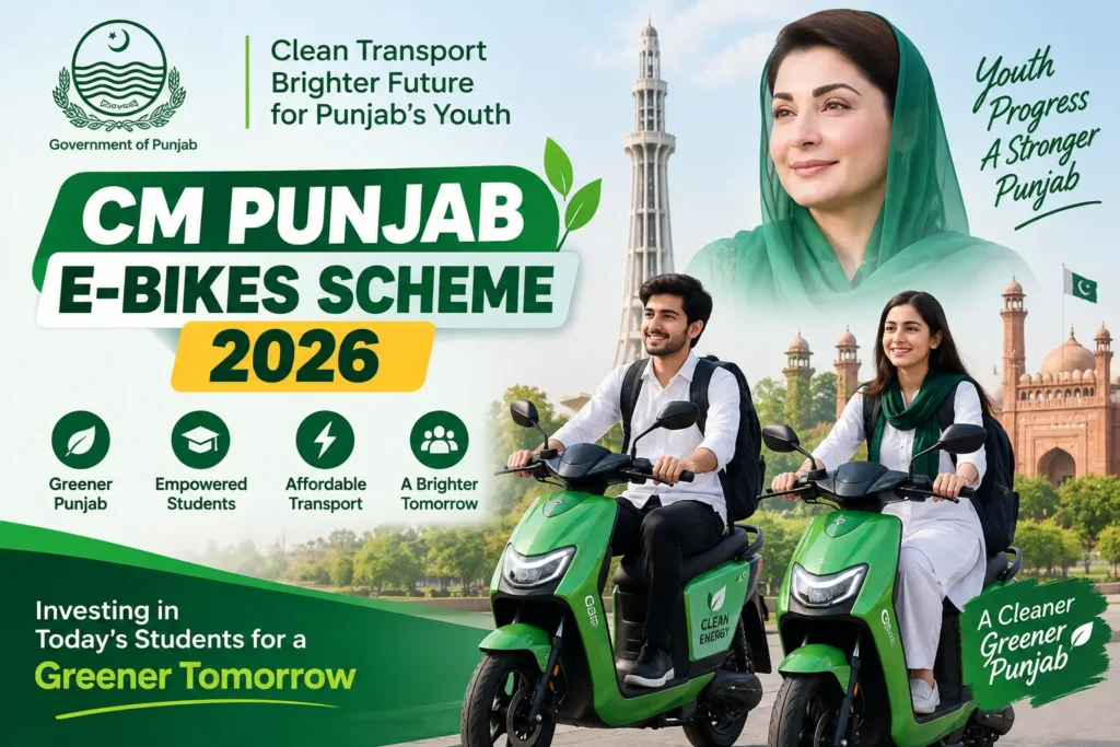 CM Punjab E-Bikes Scheme 2026 – Eligibility & Apply Online