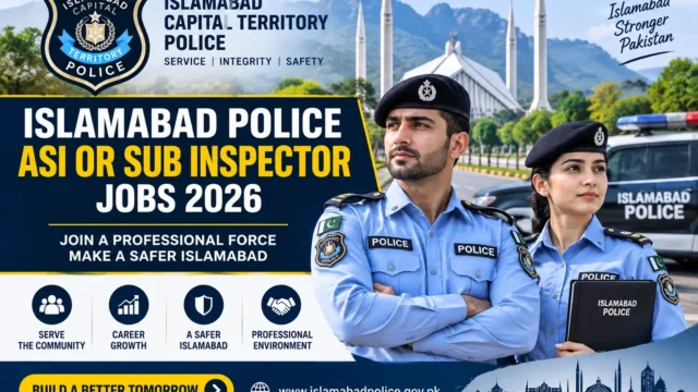 Islamabad Police ASI Or Sub Inspector Jobs 2026