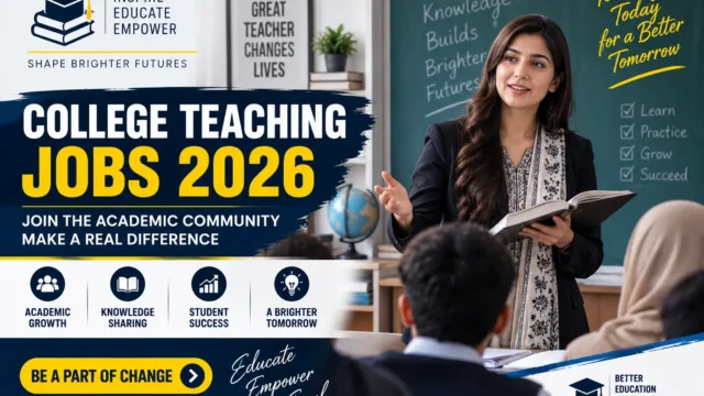 College Teaching Jobs 2026 – Eligibility & Apply Online