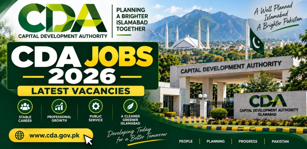 CDA Jobs 2026 – Latest Capital Development Authority Vacancies