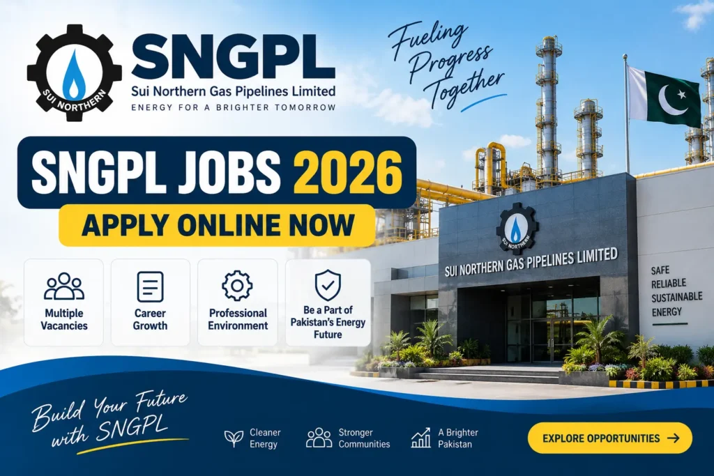 SNGPL Jobs 2026 Apply Online Now