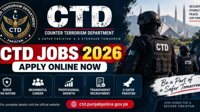 CTD Jobs 2026 Apply Online Now