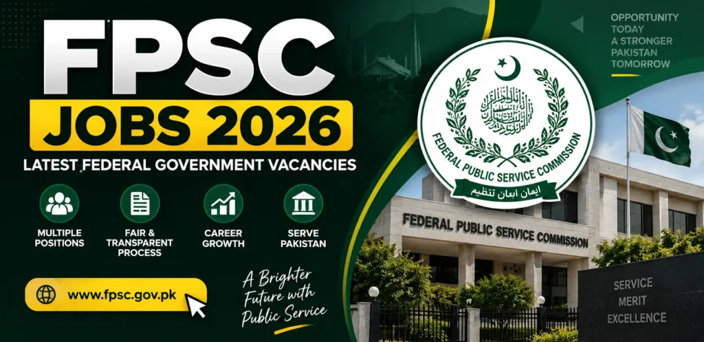 FPSC Jobs 2026 – Latest Federal Government Vacancies