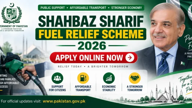 Shahbaz Sharif Fuel Relief Scheme 2026 Apply Online Now
